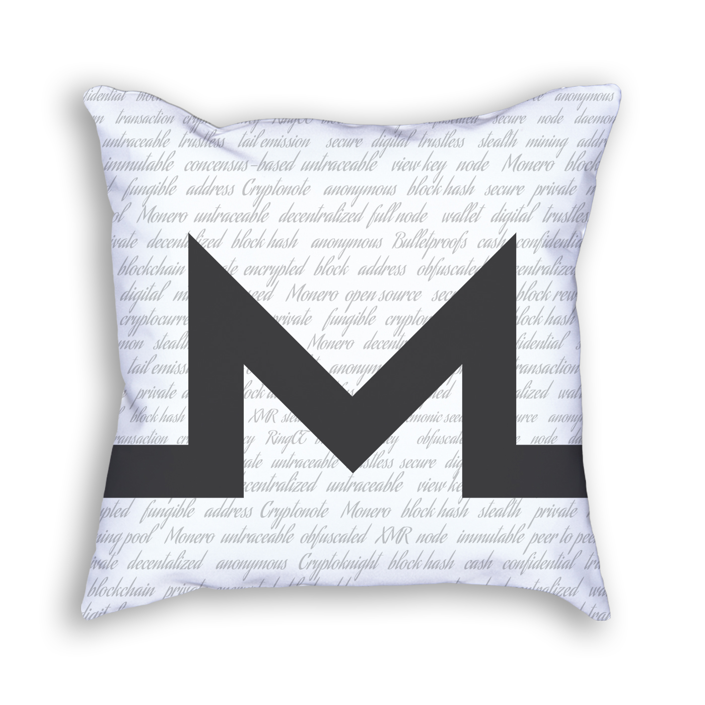 Monero Gray Pillow