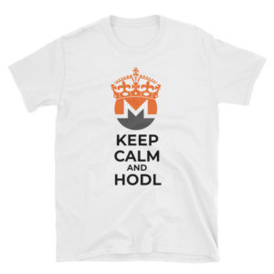 Monero Keep Calm and HODL T-Shirt