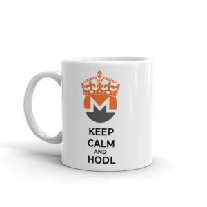 Monero Keep Calm and HODL Coffee Mug