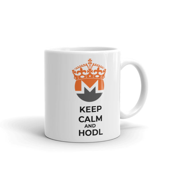 Monero Keep Calm and HODL Coffee Mug