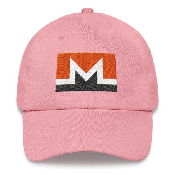Monero Rectangular Logo Hat Pink